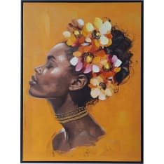Home4you Woman and Flowers taulu