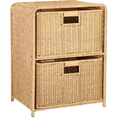 Home4you Basile shelf with 2 baskets