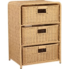 Home4you Basile shelf with 3 baskets