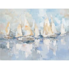 Home4you Sailboats at sea oil painting