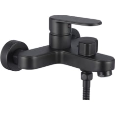 Gray Retro matte black shower/tub faucet