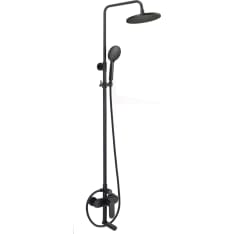 Grey Retro black shower set