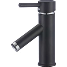 Gray Urban matte black sink faucet