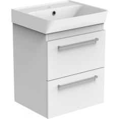 Vanity cabinet BIANCO with drawers 45 cm, matte white