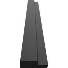 Stocksund 12x44x2600 mm black rim panel male header