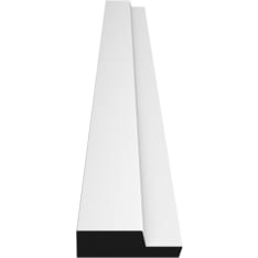 Stocksund 12x44x2600 mm white rim panel male header