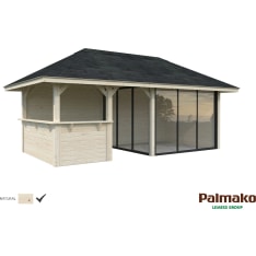 Palmako Bianca 16.6 m2 Set207 summer room with sliding doors