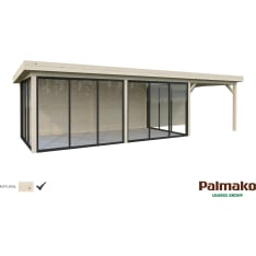 Palmako Lenna 24.9 m2 Set 418 summer room with sliding doors