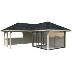 Palmako Bianca 24,9 m2 Set 510 Slide Plus summer room