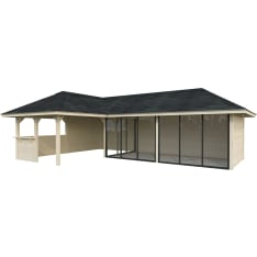 Palmako Bianca 33,2 m2 Set 520 Slide Plus summerhouse