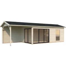 Palmako Amanda 17,1+7,8 m2 Slide Plus with gable roof guest house