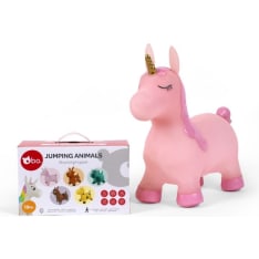 bo. Jumping animal Pink unicorn