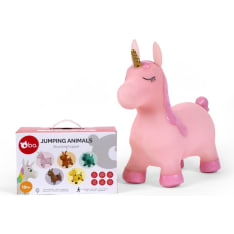 bo. Jumping animal Pink unicorn