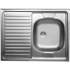 Kromevye 800x600 mm right stainless steel sink