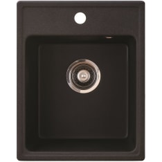 Aqualine X-Granit Quadro 400x500 mm Graphite black kitchen sink