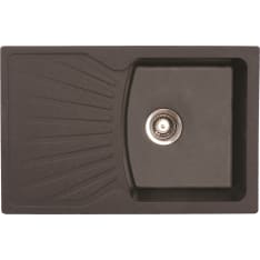 Aqualine X-Granit 770 x 500 mm Graphite black kitchen sink