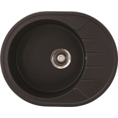 Aqualine X-Granit 620 x 500 mm Graphite black kitchen sink