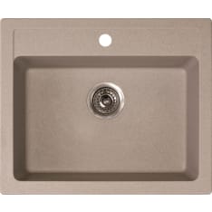 Aqualine X-Granit 600 x 500 mm sand-coloured kitchen sink