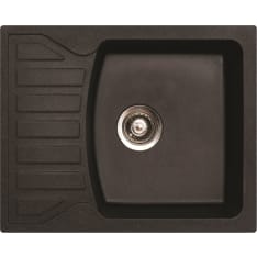 Aqualine X-Granit M 620 x 500 mm Graphite black kitchen sink
