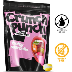 Crunch Punch Freeze Dried Candy Fruity Starballs 50 g freeze-dried sweets