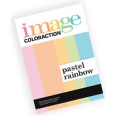 Image Coloraction Pastel rainbow A4 väripaperi