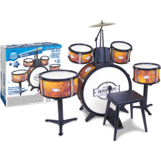 Bontempi Drum Set 6-osainen rumpusarja tuolilla