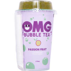 OMG Bubble Tea, Passion Fruit, Apple with Pearls 270ml