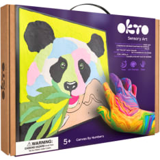 Oktoclay panda muovailumaalaus