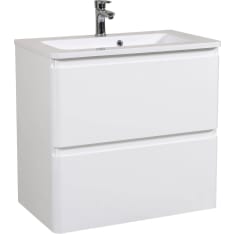 Aqua Rodos Accent 80 cm white Sink cabinet + basin