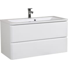 Aqua Rodos Accent 100 cm white Sink cabinet + basin