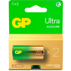 GP Ultra Alkaline C/LR14 2kpl paristo