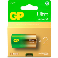 GP Ultra Alkaline D/LR20 2kpl paristo