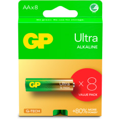 GP Ultra Alkaline AA/LR6 8kpl paristo