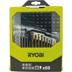 Ryobi RAK69MIX 69-piece drill and screwdriver bit set