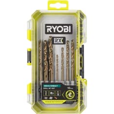 Ryobi RARXHGC10 10-piece HSS-G Cobalt drill bit set