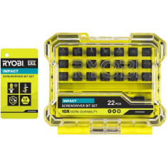 Ryobi RARXSD22 22-piece screwdriver bit set for impact screwdrivers