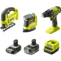 Ryobi ONE+ R18CK3-242G 18V cordless power tool set