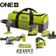Ryobi 18V ONE+ R18CK4R-240S 4Ah akkukonesarja