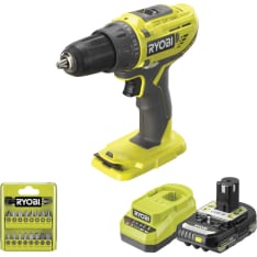 Ryobi 18V ONE+ R18DD32-1C20GA17 2Ah akkuporakone