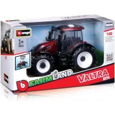 Bburago 1:32 Farmi Traktori Valtra N174 tai New Holland Lumiauralla (lajitelma)