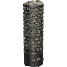 SAWO Aries Round Black NB fixed control electric heater