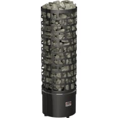 SAWO Aries Round Black NS separate control electric heater