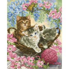 Diamond Dotz Kitty Knits 40x50cm timanttityö