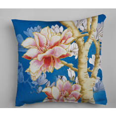 Diamond Dotz Magnolias on blue tyyny 45x45cm timanttityö