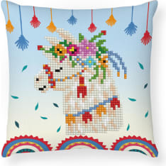 Diamond Dotz Llama Party 18x18cm tyyny timanttityö