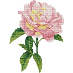 Diamond Dotz Pink Rose & Frame diamond art