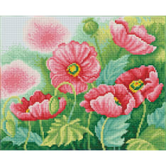 Diamond Dotz Watercolour Poppies diamond painting