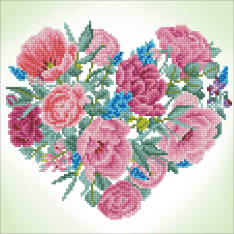 Diamond Dotz Blossoming Heart 32x32cm timanttityö