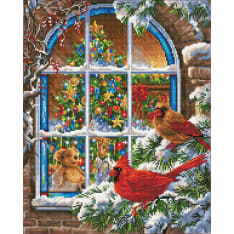 Diamond Dotz Christmas Window 51,00 x 41,00 cm timanttityö