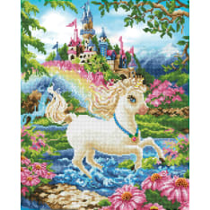 Diamond Dotz Princess Unicorn 51x41cm timanttityö